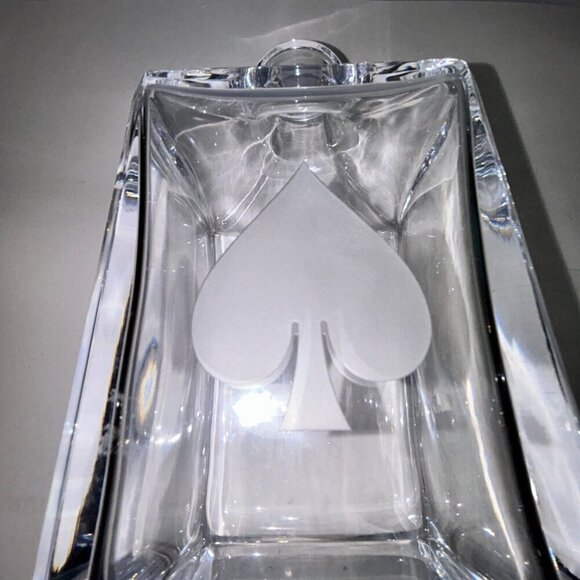 Lenox Kate Spade Gin Rummy Whiskey Decanter Full Lead Crystal 750 ml NOTE - Picture 12 of 14